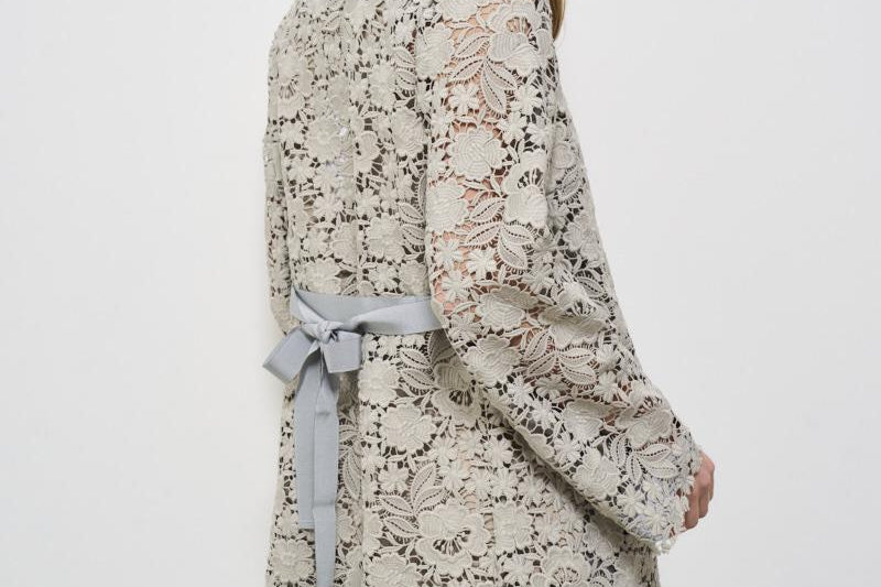 Giacca donna Peonia gesso in pizzo D430379 PEONIA038 P.a.r.o.s.h. 