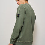 Felpa uomo girocollo verde 6100020 S0060V0159 STONE ISLAND 