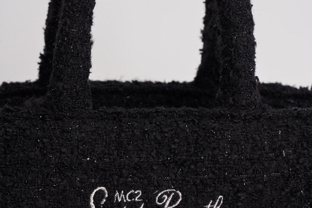 Borsa donna Vanity Tweed mini in lana nero VANITYMNTWEED 00 MC2 SAINT BARTH 