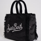 Borsa donna Vanity Mini Velvet con strass nero VANITYMINI VELV00 MC2 SAINT BARTH 