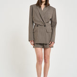 Blazer donna doppiopetto Sunrise tortora SUNRISE BROWNTERRA IRO 