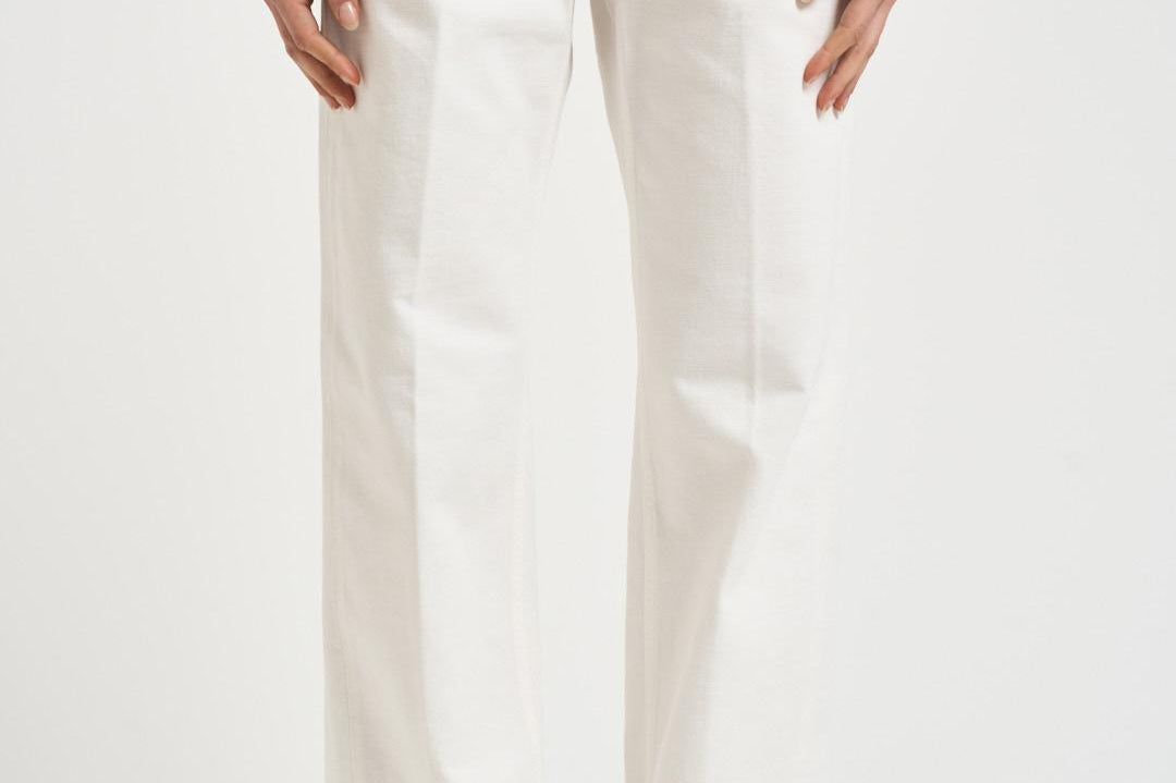 Jeans donna in denim bianco BONNIEBULL44 OFFWHITE HAIKURE 
