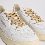 Sneakers donna Medalist Low panna e oro AULW SW01 AUTRY 