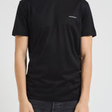 T-shirt uomo nera con logo bianco 8N1TD8 1JVZ0999 EMPORIO ARMANI 