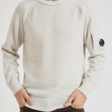 Maglia uomo girocollo grigio chiaro MKN252A 006170AM12 CP COMPANY 