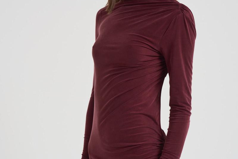 Abito lungo asimmetrico donna T180129A ROUGENOIR THE ANDAMANE 