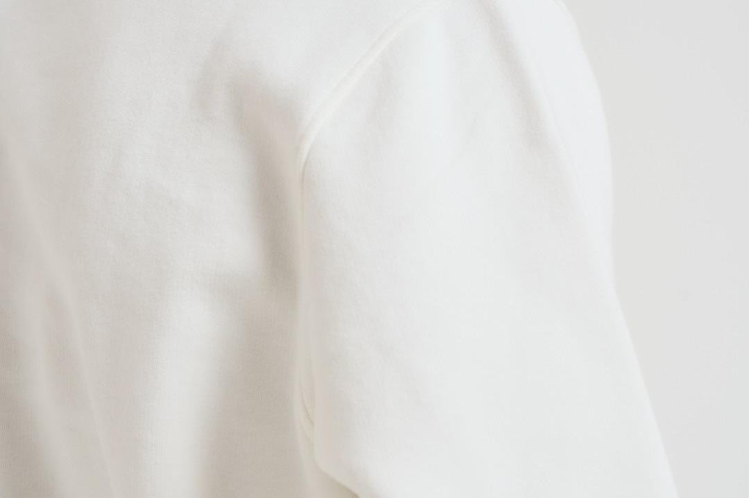 Felpa uomo girocollo con stampa ricamata panna SOHON BOLLINE10EMB MC2 SAINT BARTH 