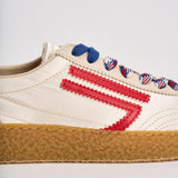 Sneakers donna XS panna, rosse e blu XS GAETA PURAAI 