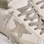 Sneakers donna Super Star bianca e grigia GWF00102 F00468510276 GOLDEN GOOSE 