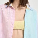 Camicia donna a righe multicolor CYS0001 MIX MC2 SAINT BARTH 