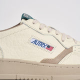 Sneakers uomo Medalist Low panna e verde AULM NE18 AUTRY 