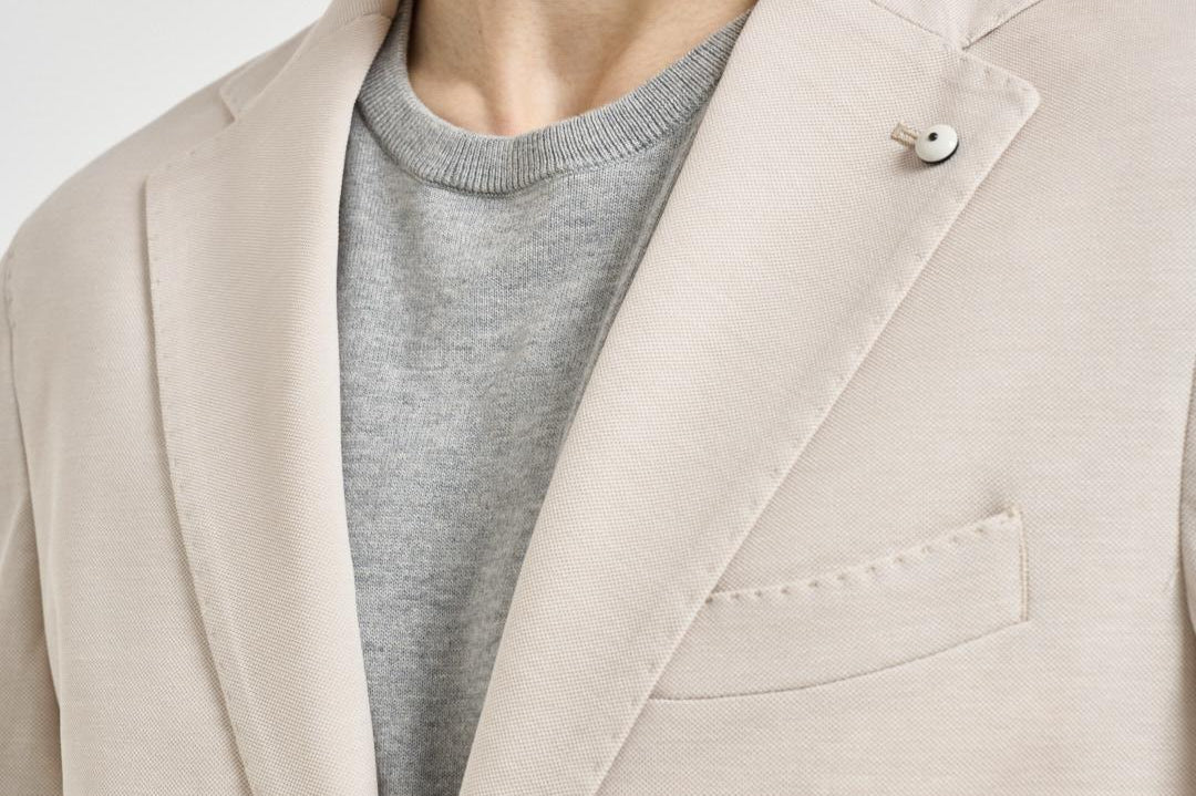 Giacca uomo monopetto gesso 2811 652021 L.B.M. 