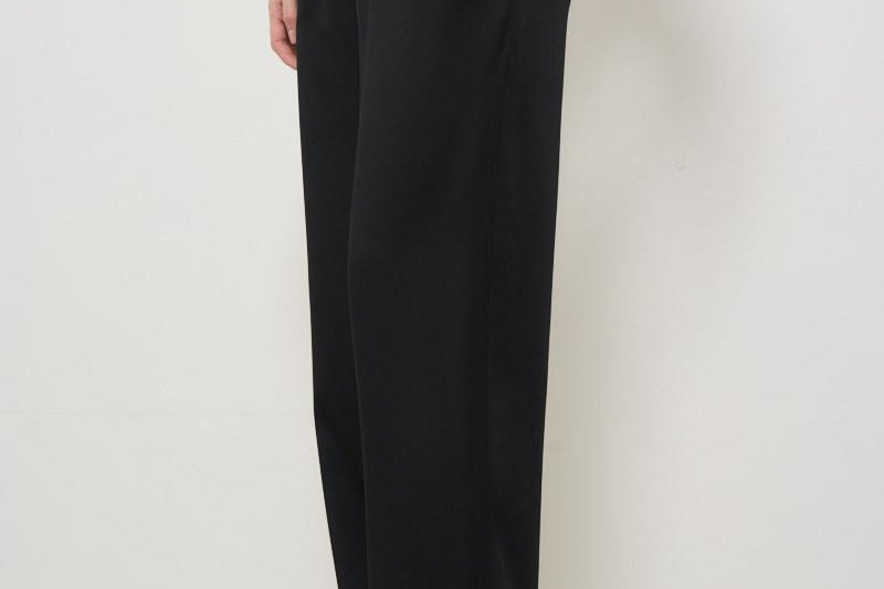 Pantalone donna Kendry in raso nero PA0522FA C1J04I01BK ISABEL MARANT 