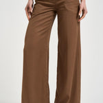 Pantalone donna Nadia Chino Palazzo marrone NADIA 150 MOCHA NINE IN THE MORNING 