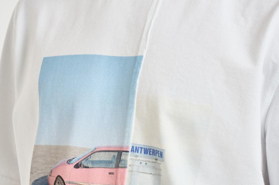 T-shirt uomo bianca con stampa 238T1 100 ARTE ANTWERP 