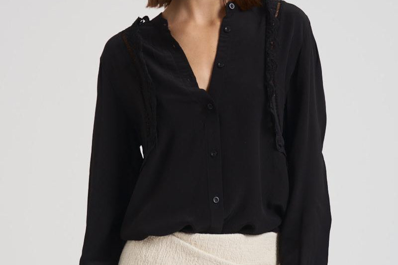 Blusa donna Filippa ricamo nera HT0661FA C3J11I01BK ISABEL MARANT 