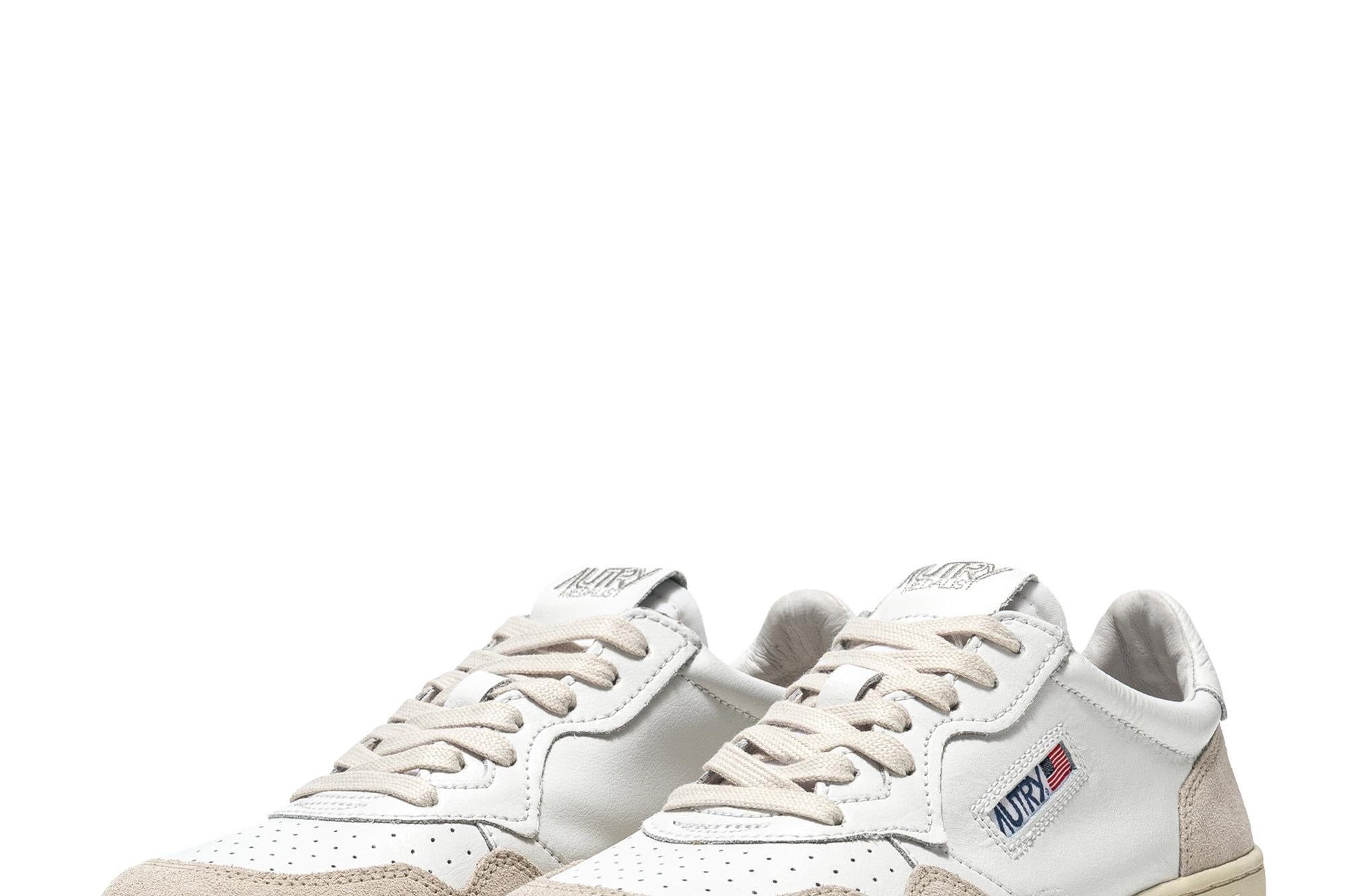 Sneakers donna medalist low in suede e bianca AULW LS33 AUTRY 