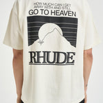 T-shirt uomo girocollo bianca TT07012 3166WHITE RHUDE 
