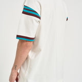 T-shirt uomo bianca e marrone TS293 CO248OFFWHITE DROLE DE MONSIEUR 