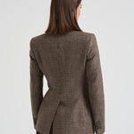 Giacca donna doppiopetto J Parigi pied de poule marrone JPARIGI10B 440010MORO TAGLIATORE 