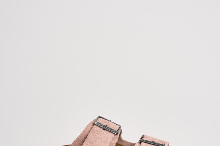 Sandalo donna Arizona in suede rosa 1031651 PINK BIRKENSTOCK 