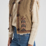 Gilet donna Clemencia marrone GI0061FA C3A02E50TA MARANT ETOILE 