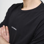 T-shirt uomo girocollo nera TS085AG 999 CP COMPANY 