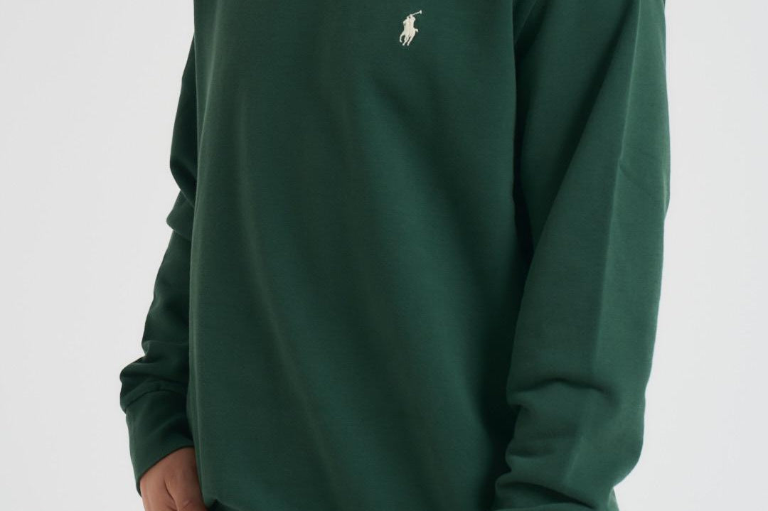 Felpa girocollo uomo verde 710916689 033 RALPH LAUREN 