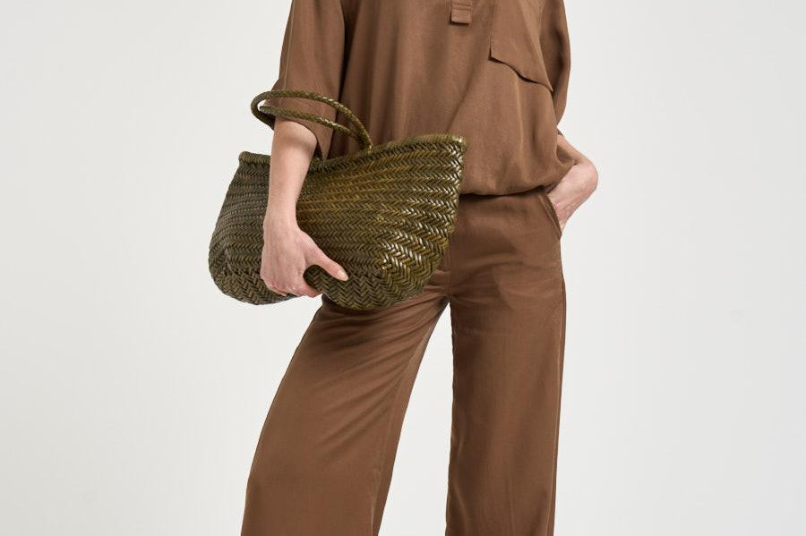 Blusa donna maniche a tre quarti marrone TYC01 MOCHA NINE IN THE MORNING 