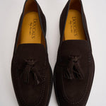 Mocassino uomo in suede marrone con nappine 3420 VISONEM23 DOUCAL'S 