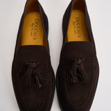 Mocassino uomo in suede marrone con nappine 3420 VISONEM23 DOUCAL'S 