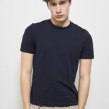 T-shirt uomo girocollo blu AU1300C 1001 ALPHA STUDIO 