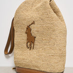 Borsa donna a secchiello in rafia 428955892 001 RALPH LAUREN 