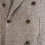 Giacca uomo doppiopetto in lana grigia 1SMC20K 070039T3042 TAGLIATORE 