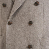 Giacca uomo doppiopetto in lana grigia 1SMC20K 070039T3042 TAGLIATORE 