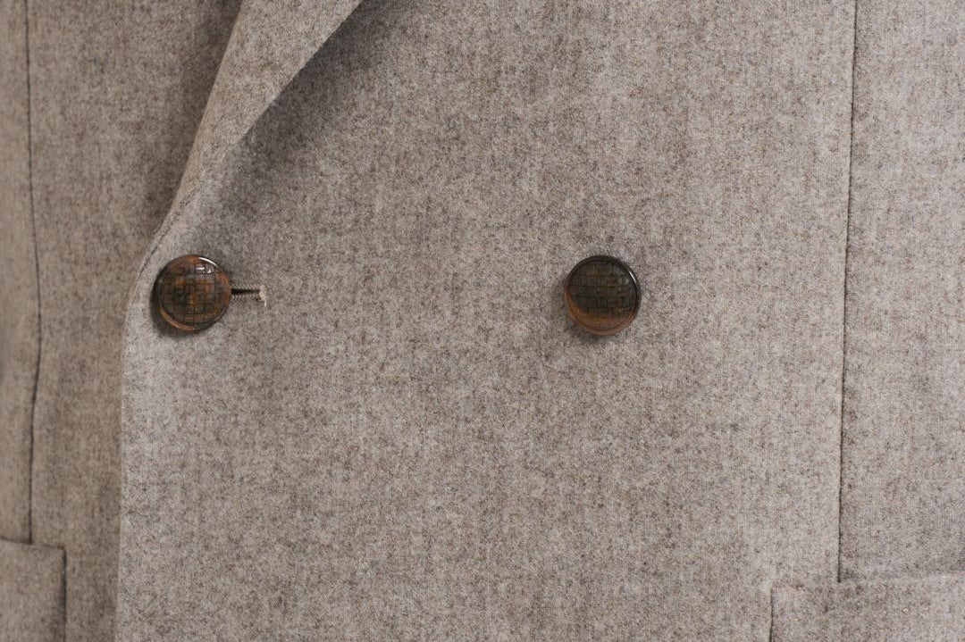 Giacca uomo doppiopetto in lana grigia 1SMC20K 070039T3042 TAGLIATORE 