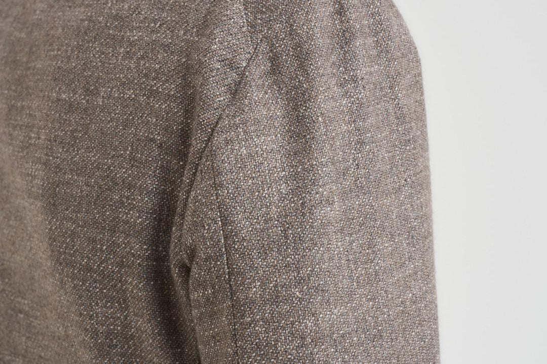 Giacca uomo doppiopetto in lana tortora 1SMC20K C90044T1250 TAGLIATORE 