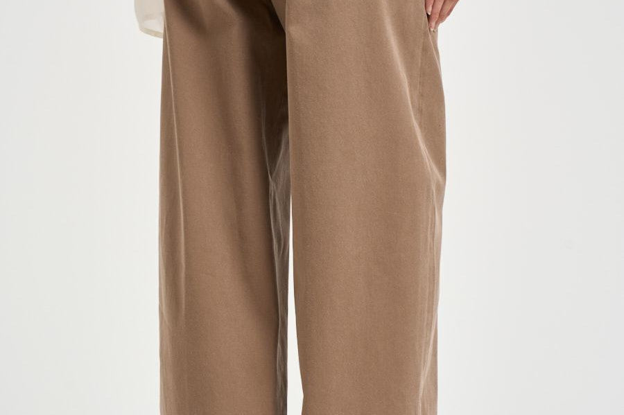 Pantalone donna dritto tortora NAN24 TORTORA NINE IN THE MORNING 
