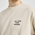 T-shirt uomo girocollo beige TS203 CO002MT DROLE DE MONSIEUR 