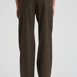 Pantalone donna Lisetta gessato marrone PA0569FA C3F01I50DZ ISABEL MARANT 