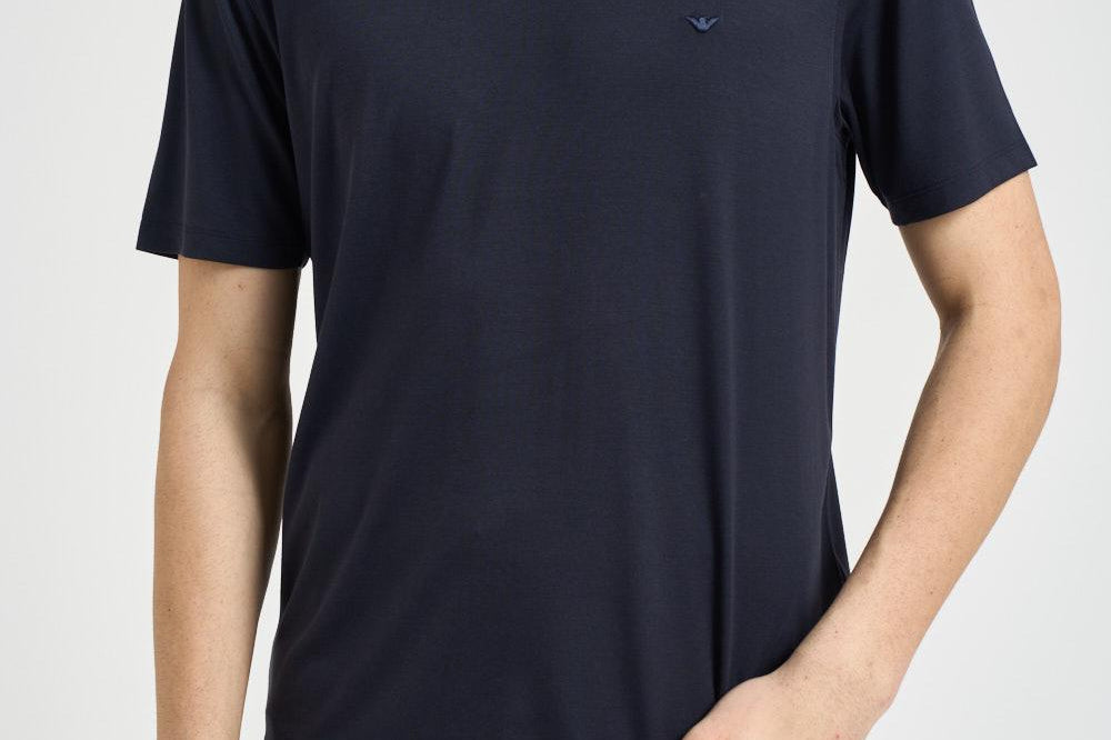 T-shirt uomo girocollo blu EM004586 AF13721UB118 EMPORIO ARMANI 