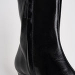 Stivaletti donna in pelle lucida neri S101164 01 ALOHAS 