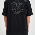 T-shirt uomo con stampa nera 2100001 S0E14V0029 STONE ISLAND 