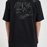 T-shirt uomo con stampa nera 2100001 S0E14V0029 STONE ISLAND 