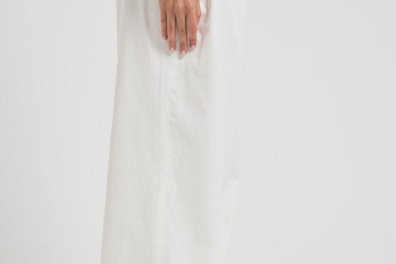 Pantaloni in gabardina di cotone stretch A04673T3 003 PESERICO 