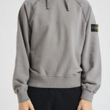 Felpa uomo con cappuccio grigia 6100023 S0A20V006B STONE ISLAND 