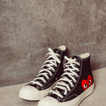 Converse x Comme des Garçons PLAY Sneaker alta Chuck 70 K112 BLACK COMME DES GARCON PLAY 