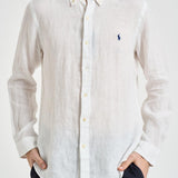 Camicia uomo in lino bianca 710968915 505 RALPH LAUREN 