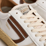 Sneakers uomo Vintage Whale bianche e marrone VINTAGE BARK PURAAI 