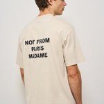 T-shirt uomo girocollo beige TS203 CO0002MT DROLE DE MONSIEUR 